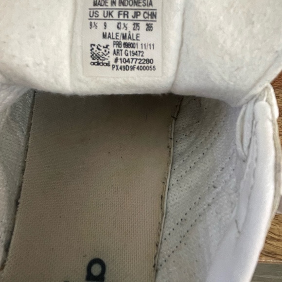 Vintage adidas samba men’s size 9.5 white/navy - Picture 2 of 6